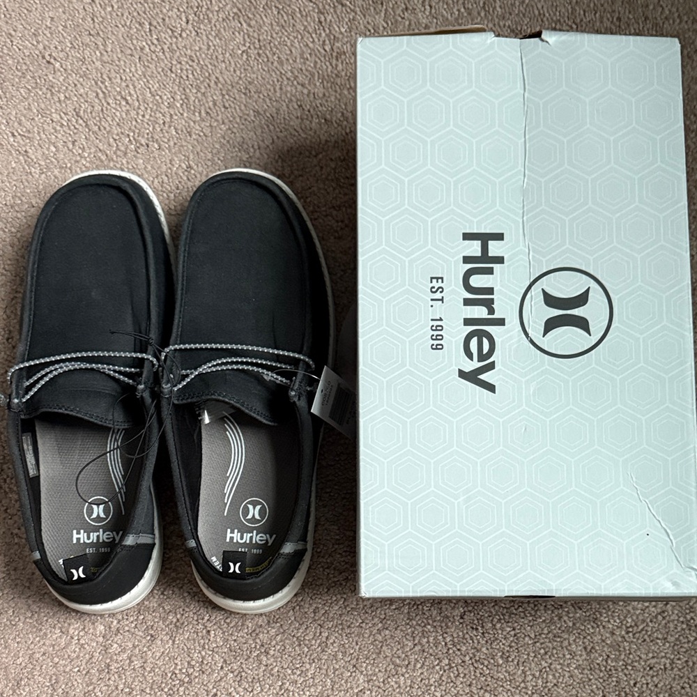 Hurley Black Slip-On Shoes